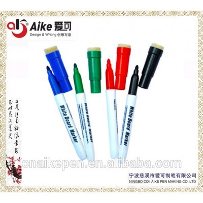 HOT SELL Dry eraser marker with Built-in Eraser and Pen holder