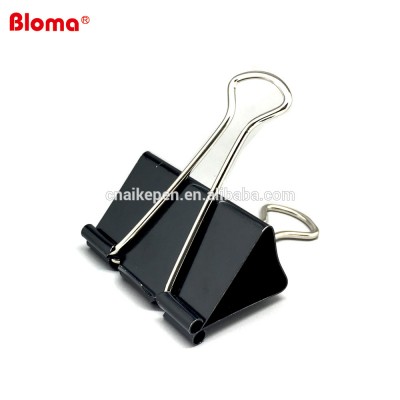 High quality nickel black metal binder clip or metal fold clip for paper